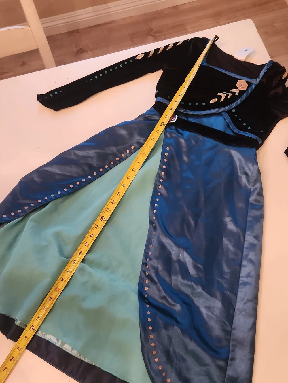 Disney frozen 2 queen Anna Halloween costume Dress Up Dress And Cape 7 8